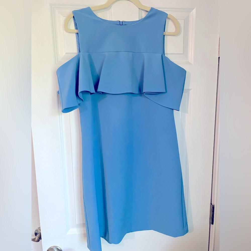 Baby Blue Taylor Cold Shoulder Dress